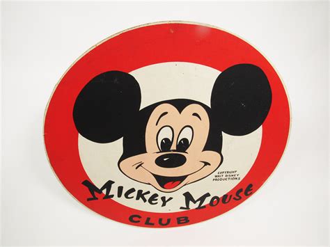 SCARCE CIRCA 1950S MICKEY MOUSE CLUB 'WALT DISNEY PRODUCTIONS