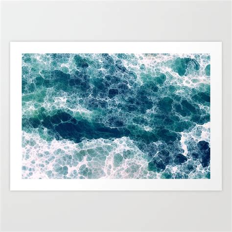 Sea Foam Art Print by CatyArte | Society6