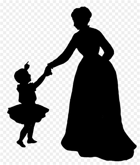 Free Mother And Child Silhouette Clip Art Free, Download Free Mother ...