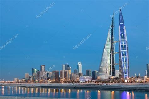 Manama skyline at night, Bahrain – Stock Editorial Photo © philipus ...