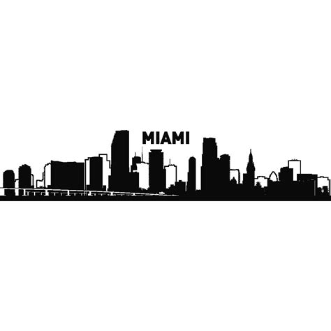 Miami New York City Skyline Silhouette Tattoo - cityscape png download - 1200*1200 - Free ...