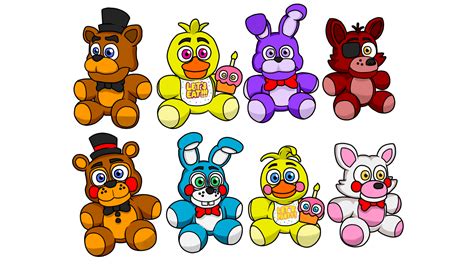 FNAF Plushies by hookls on DeviantArt