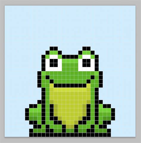 How to Make a Pixel Art Frog GIF Animation - Mega Voxels