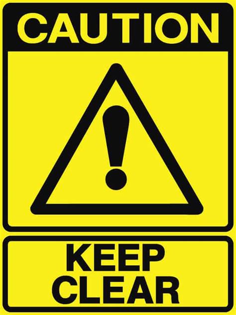 Keep Clear Sign | Caution Sign | Shop Safety Signs at Signsmart