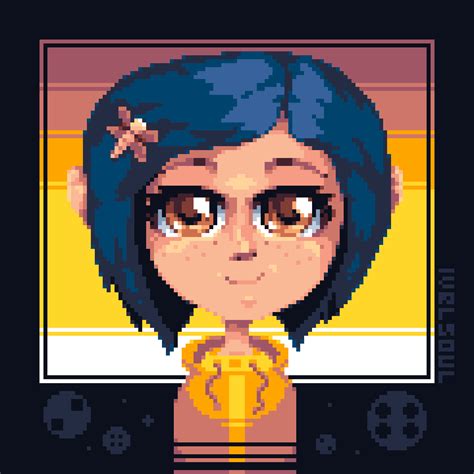 Coraline - fanart [OC] : r/PixelArt