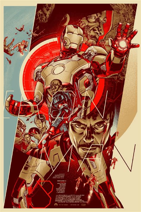 INSIDE THE ROCK POSTER FRAME BLOG: Iron Man 3 Posters by Martin Ansin ...