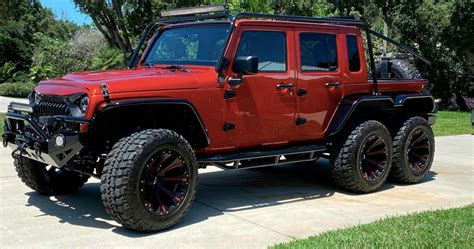 Hellcat-Powered 6x6 Jeep Wrangler Pickup Is A One-Off Off-Road Special