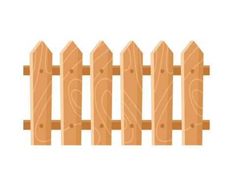 wooden fence garden 3750363 Vector Art at Vecteezy