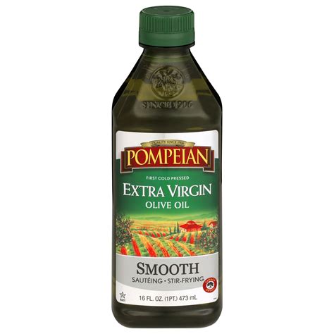 Pompeian Smooth Extra Virgin Olive Oil - 16 fl oz - Walmart.com