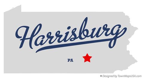 Map of Harrisburg, PA, Pennsylvania