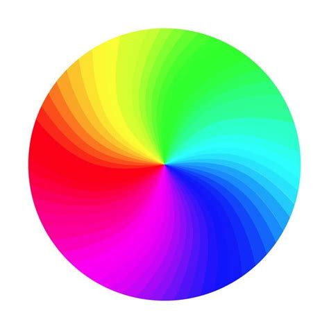 the color wheel is shown with different colors