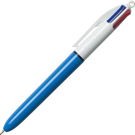 BIC 4-Color Retractable Pen - Medium Pen Point - Refillable - Multi, Black, Red, Green - Blue ...