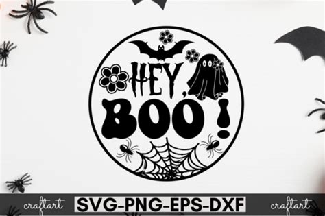 Hey, Boo! SVG, Hey, Boo! Graphic by CraftArt · Creative Fabrica