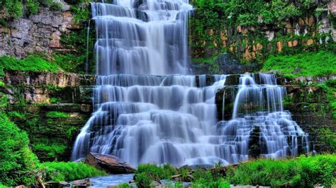 Waterfalls Slideshow Desktop Wallpaper - WallpaperSafari