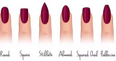 12 Different Nail Shapes Every Girl Should Know - Trendzified