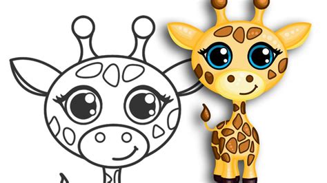 How To Draw A Cute Giraffe Step By Step