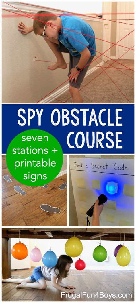 Make an Indoor Spy Obstacle Course - Frugal Fun For Boys and Girls