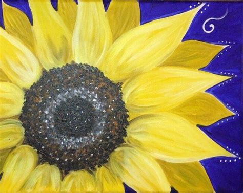 Sunflower Painting Tutorial Easy - SUNFLOWER