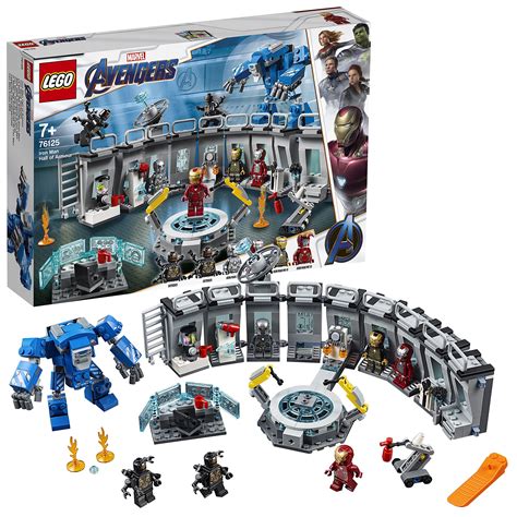 Buy LEGO 76125 Super Heroes Marvel Avengers Iron Man Hall of Armor, Modular Lab with 6 Marvel ...