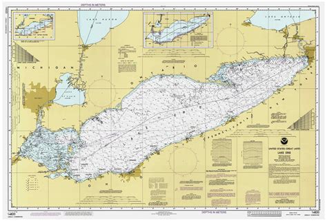 Lake Erie 1991 - Old Map Nautical Chart Reprint LS3 - OLD MAPS