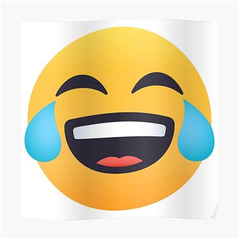 "JoyPixels™ Face with Tears of Joy Emoji" Poster for Sale by joypixels | Redbubble