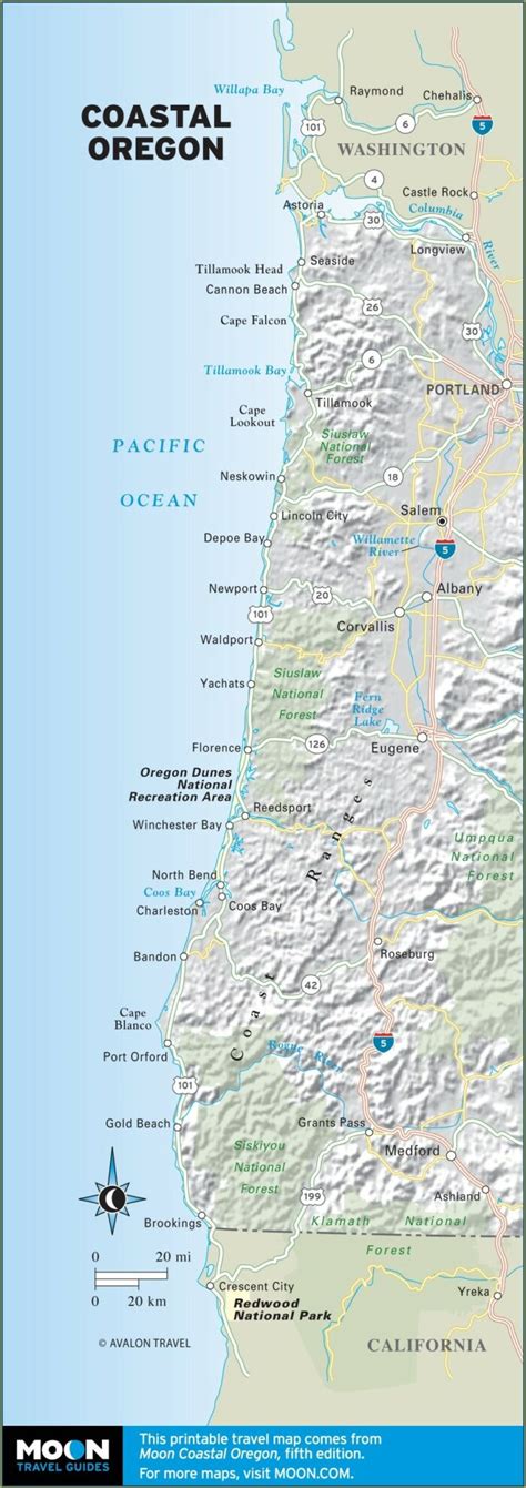 Map Of Oregon Coast Campgrounds Map : Resume Examples