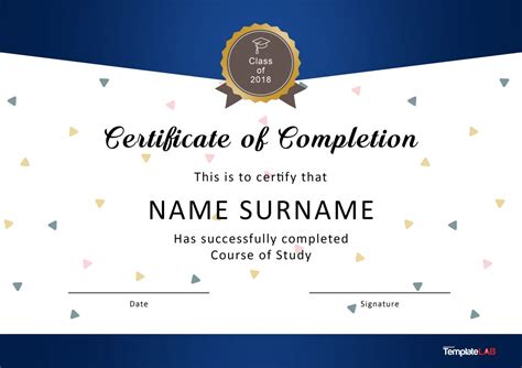 23 Free Certificate of Completion Templates [Word, PowerPoint]