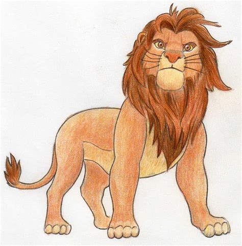 How To Draw Simba In Few Easy Steps