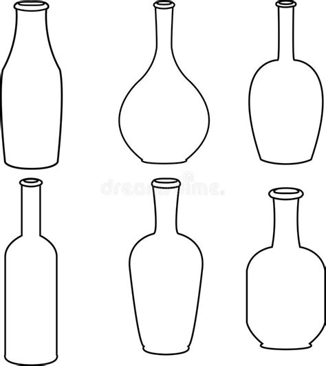 Bottles stock vector. Illustration of glass, black, symbol - 83713305