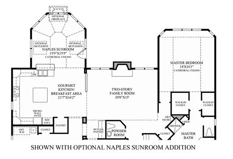 Optional Naples Sunroom Addition Floor Plan Delaware Homes For Sale ...