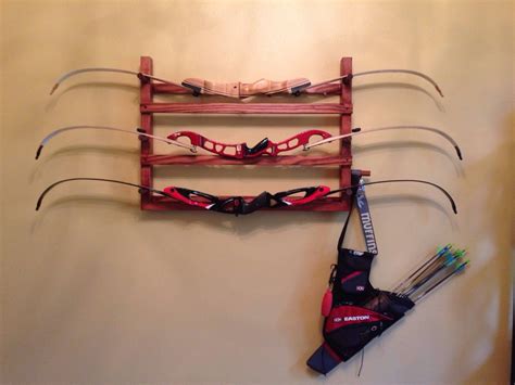 Handmade wall bow rack put together after being told that the formal dining room table was not ...