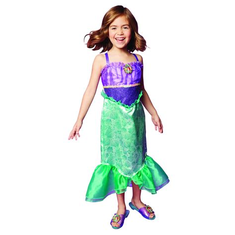 Disney Princess Ariel Tiara To Toe Dress Up Set, Girls' Costume Includes Pieces ...