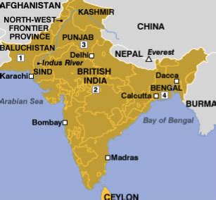 British India - The Partition of India for Religious Rights