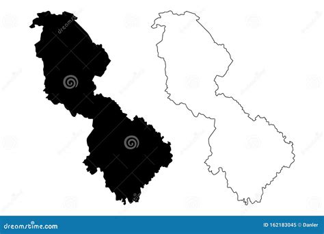 Leitrim County Council Republic of Ireland, Counties of Ireland Map Vector Illustration ...