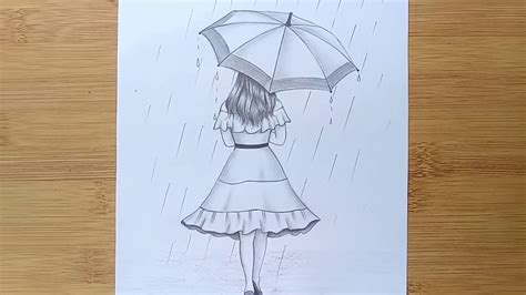 How To Draw A Rainy Day Easy