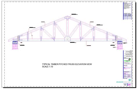 Roof Timber Pitched Truss