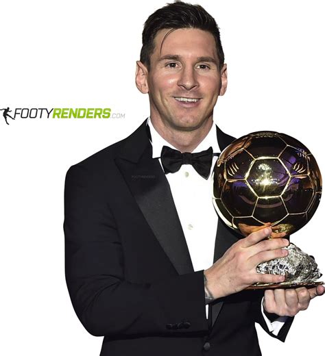 Lionel Messi Ballon d'Or Awards football render - FootyRenders