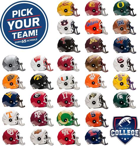 FanHeads NCAA College Football Helmets - Adjustable One Size, Official Merchandise for ...