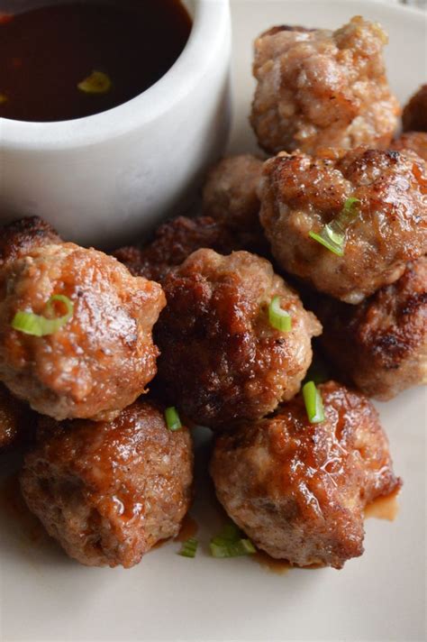 Asian Meatballs: Chinese Pork Meatballs (Char Siew style) - West Via Midwest