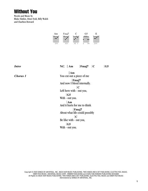 Without You by The Kid LAROI - Guitar Chords/Lyrics - Guitar Instructor