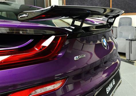 BMW i8 in Twilight Purple Gets AC Schnitzer Carbon Kit - autoevolution