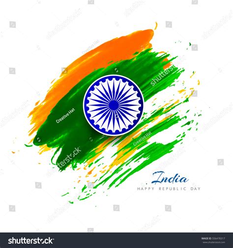 Modern Tricolor Indian Flag Theme Background Stock Vector (Royalty Free) 556478317 | Shutterstock