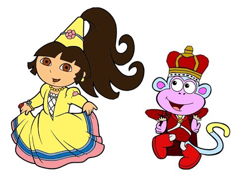 Princess Dora and Prince Boots - Dora the Explorer Fan Art (10425726) - Fanpop