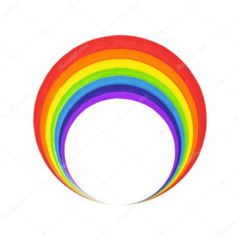 Circle rainbow logo | Rainbow circle logo template. Rainbow emblem ...