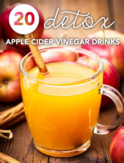 20 Apple Cider Vinegar Detox Drinks (Love these!) - Detox DIY