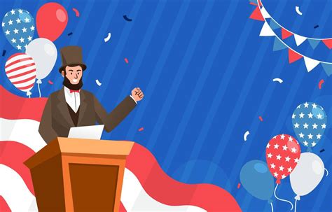 Abraham Lincoln Birthday Background 20982095 Vector Art at Vecteezy