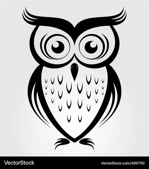 Owl bird clip art Royalty Free Vector Image - VectorStock