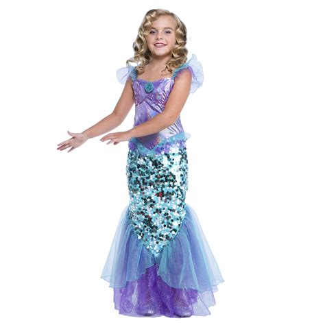 Girl Mermaid Small Halloween Dress Up / Role Play Costume - Walmart.com - Walmart.com