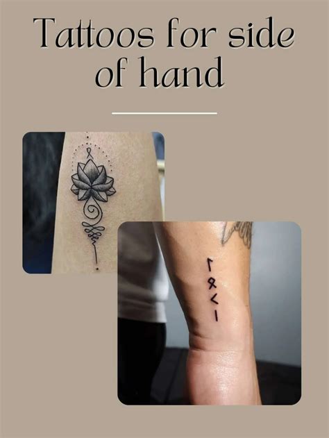 Side Of Hand Tattoo