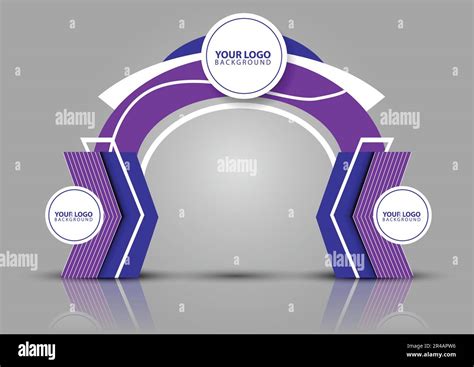 exhibition stand Gate entrance vector with for mock up event display, arch design Stock Vector ...